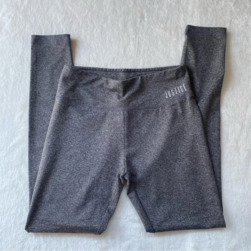 Justice‎ Active Leggings Gray Full length size 12 Kids
